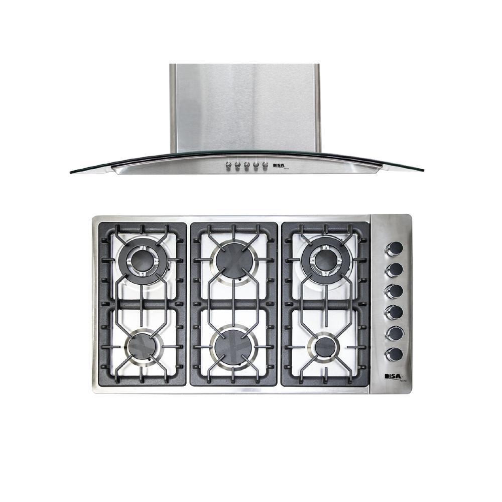 Campana y Parrilla a Gas Disa Home 6 Quemadores $9,689