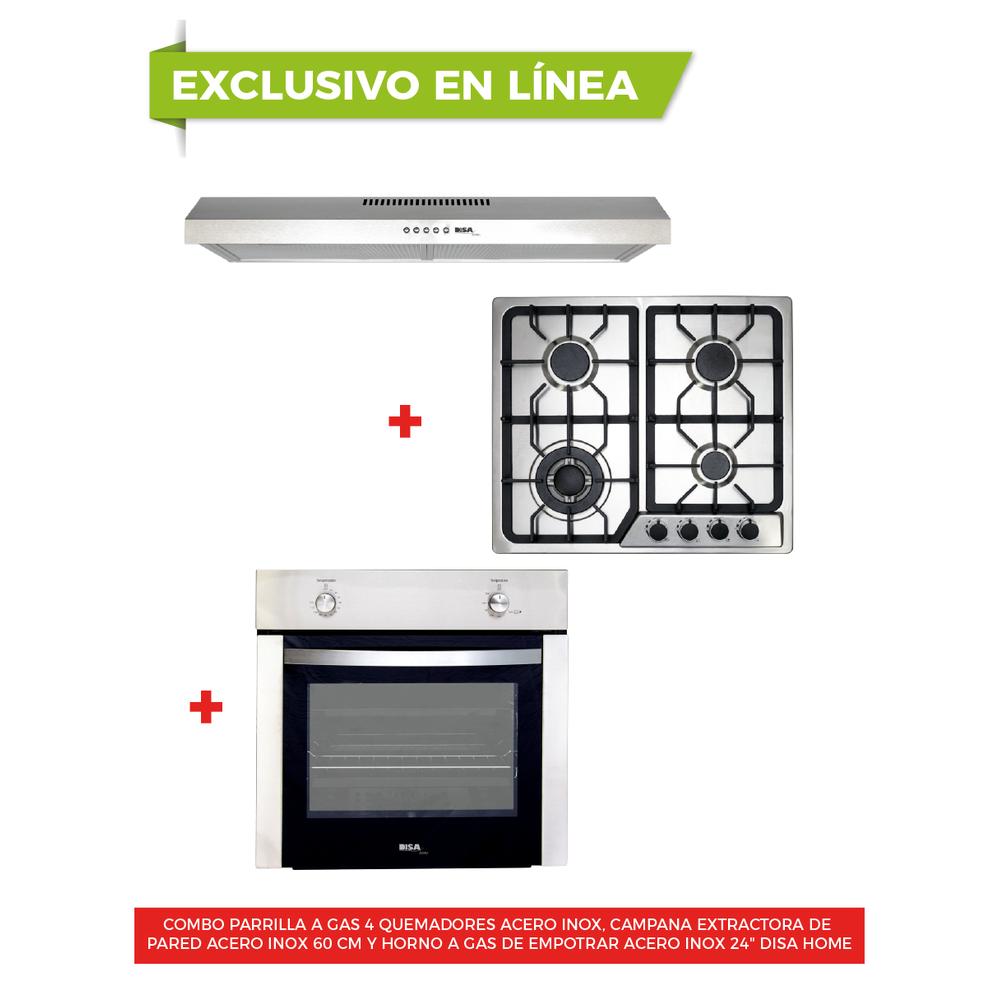 Foto 2 | Horno + Campana + Parrilla a Gas Disa Home 4 Quemadores