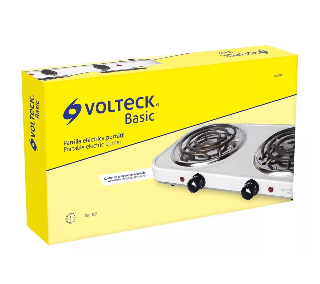 Foto 4 | Parrilla Eléctrica Volteck 2 Quemadores color Blanco