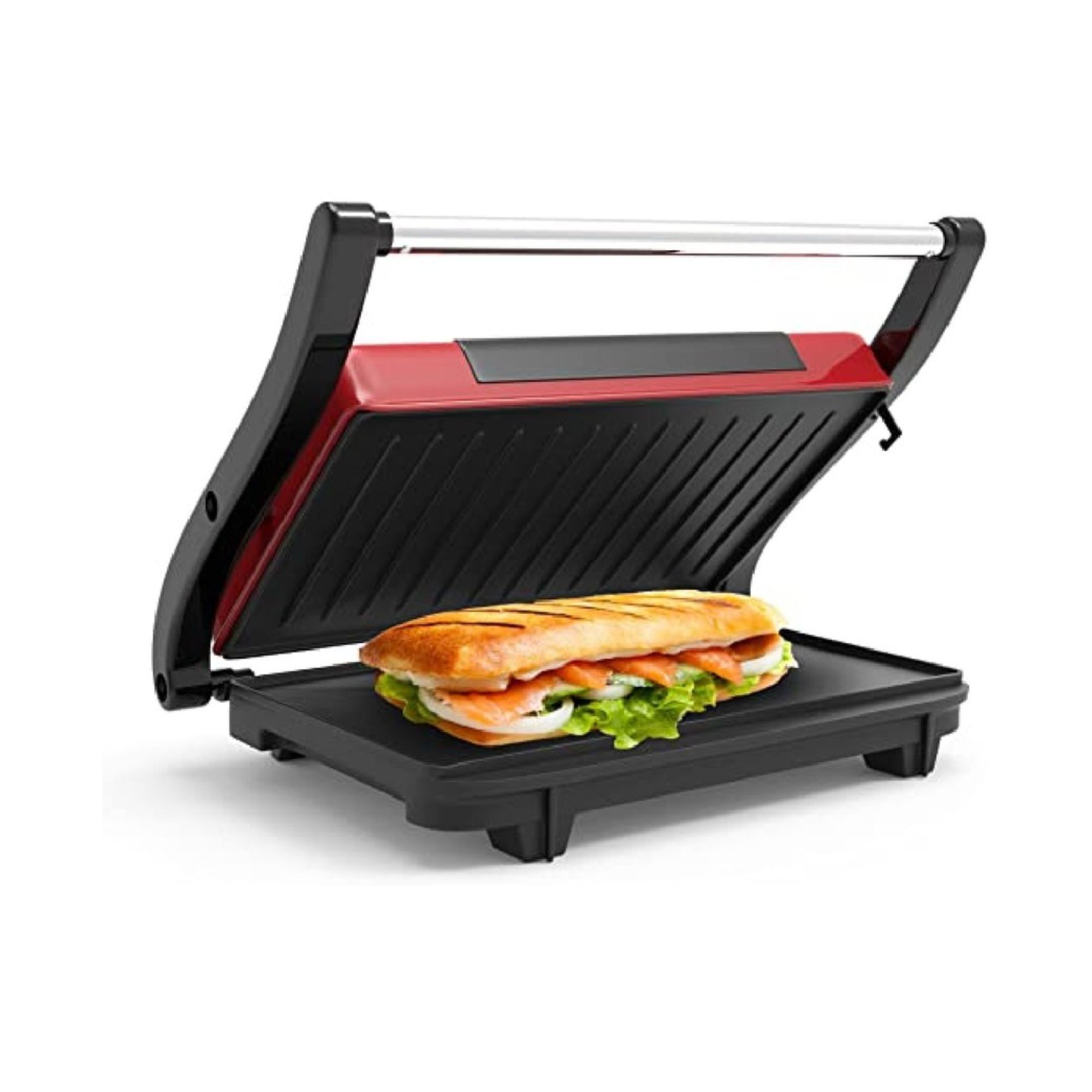 Foto 6 pulgar | Parrilla Panini Compacta T-Fal Color Rojo