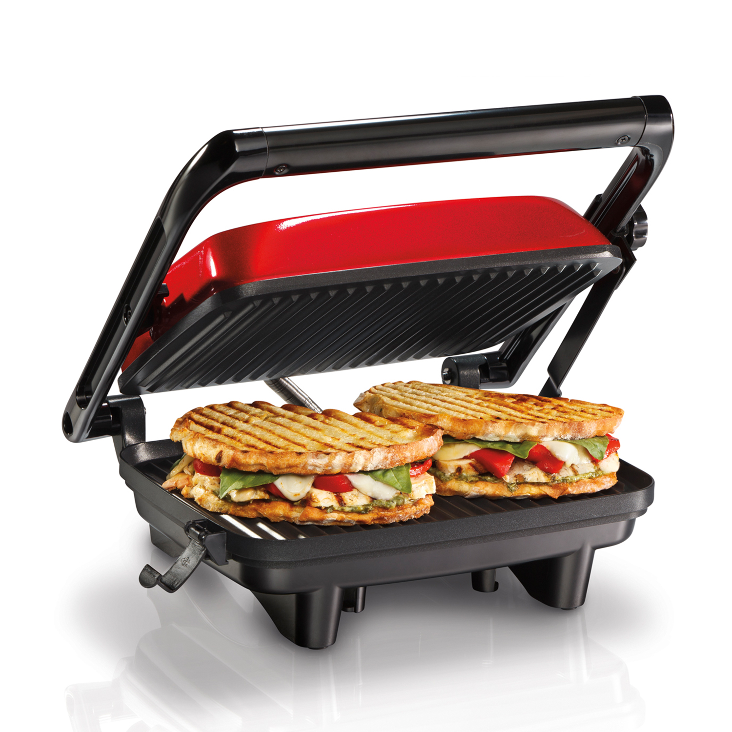 Parrilla para Paninis Hamilton Beach 25462z color Rojo