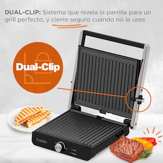 Foto 7 | Parrilla para Panini XL Grill Masterchef By Huken Acero 4 Rebanadas