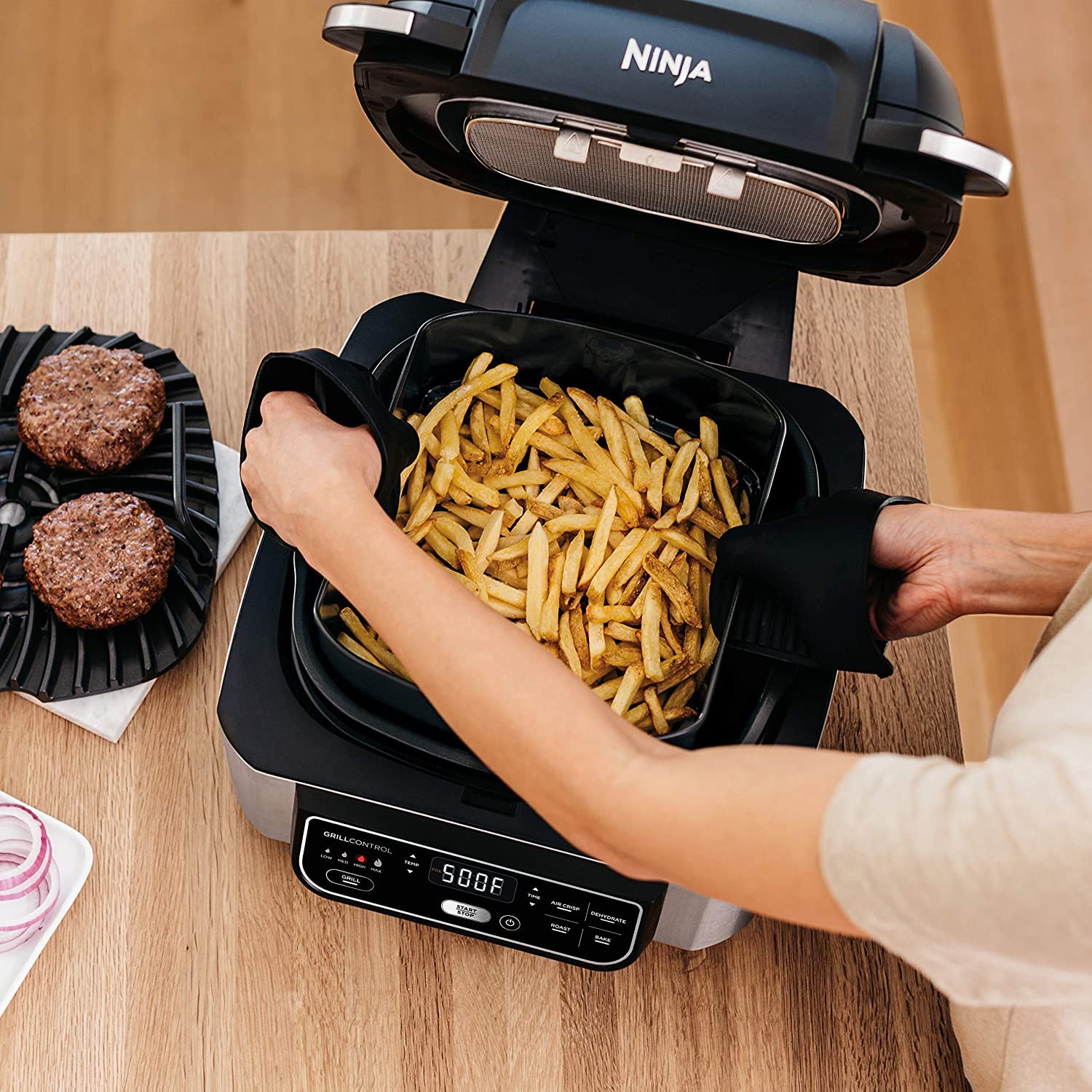 Foto 6 | Parrilla y Freidora Interior Ninja Foodi 4 Cuartos de Galón 5 en 1 - Venta Internacional