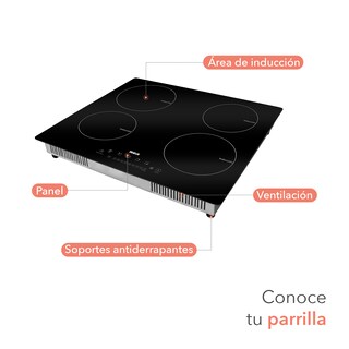 Foto 3 | Parrilla De Inducción RCA Rc-12a5 Negro Empotrable