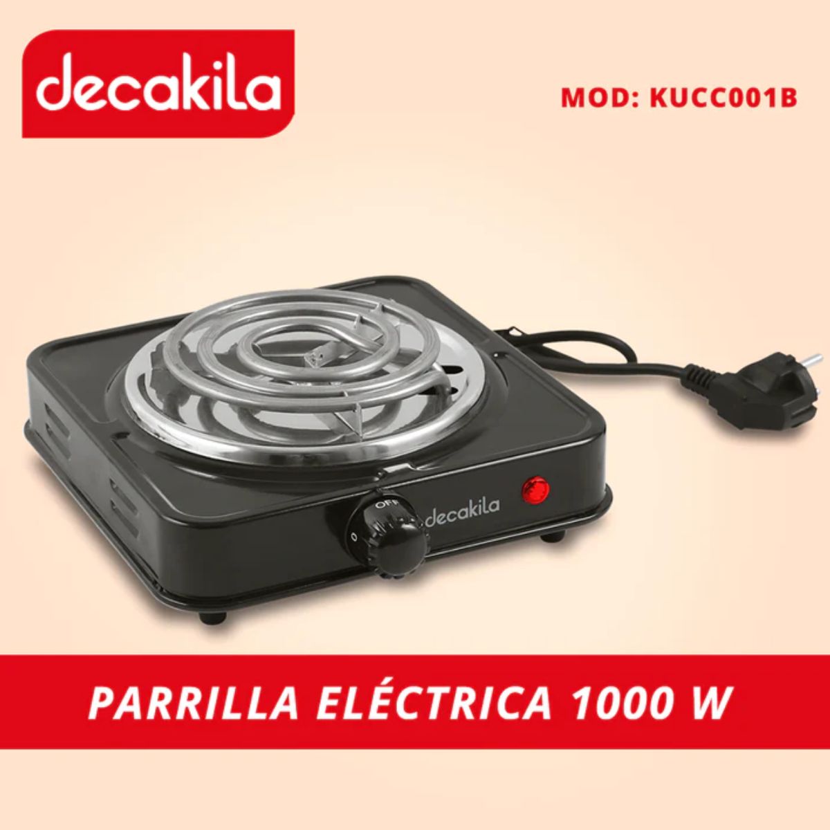 Foto 3 pulgar | Parrilla Eléctrica Rca Resistencia 1000w