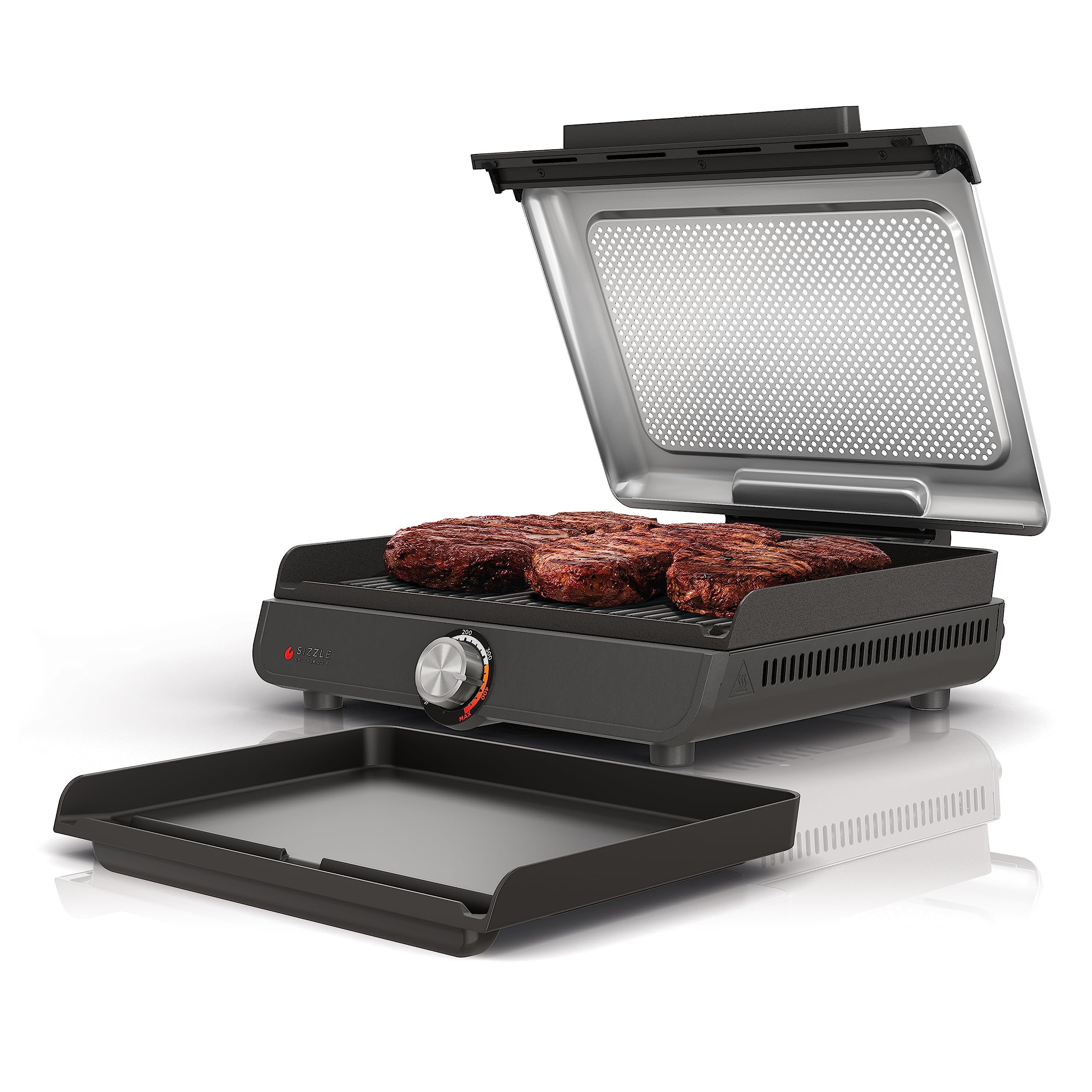 Venta Internacional - Parrilla Y Plancha Para Interiores Sin Humo Ninja Gr101 Sizzle De 14 Pulgadas