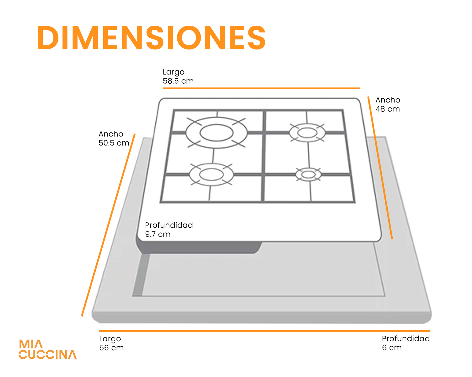 Foto 6 | Parrilla De Gas 4 Quemadores