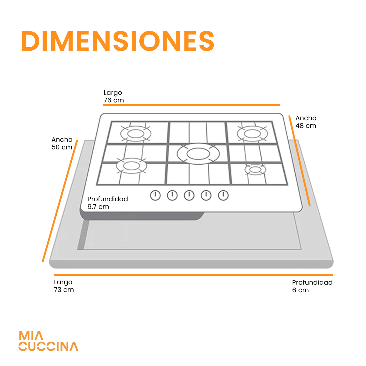 Foto 5 | Parrilla De Gas 5 Quemadores