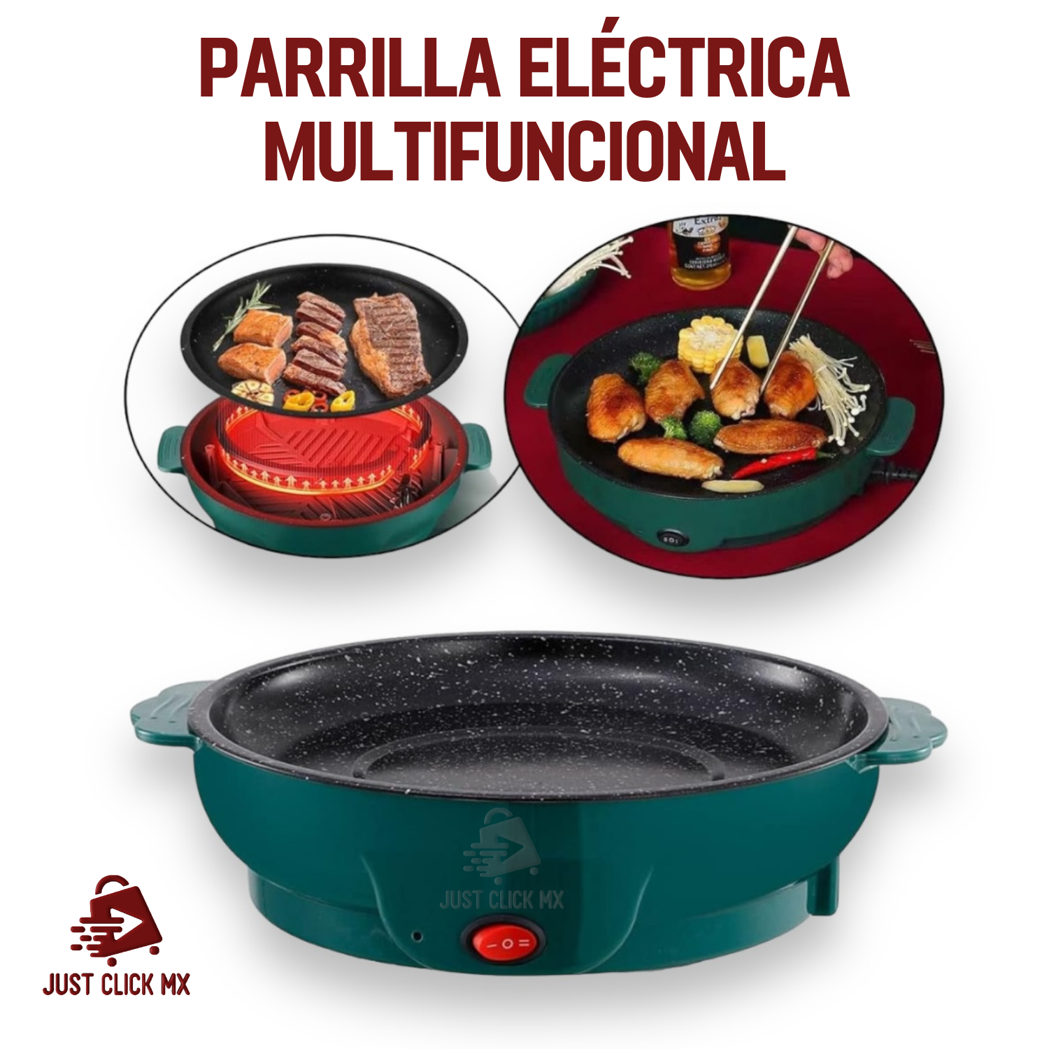 Foto 3 pulgar | Parrilla Eléctrica Multifunción Portátil