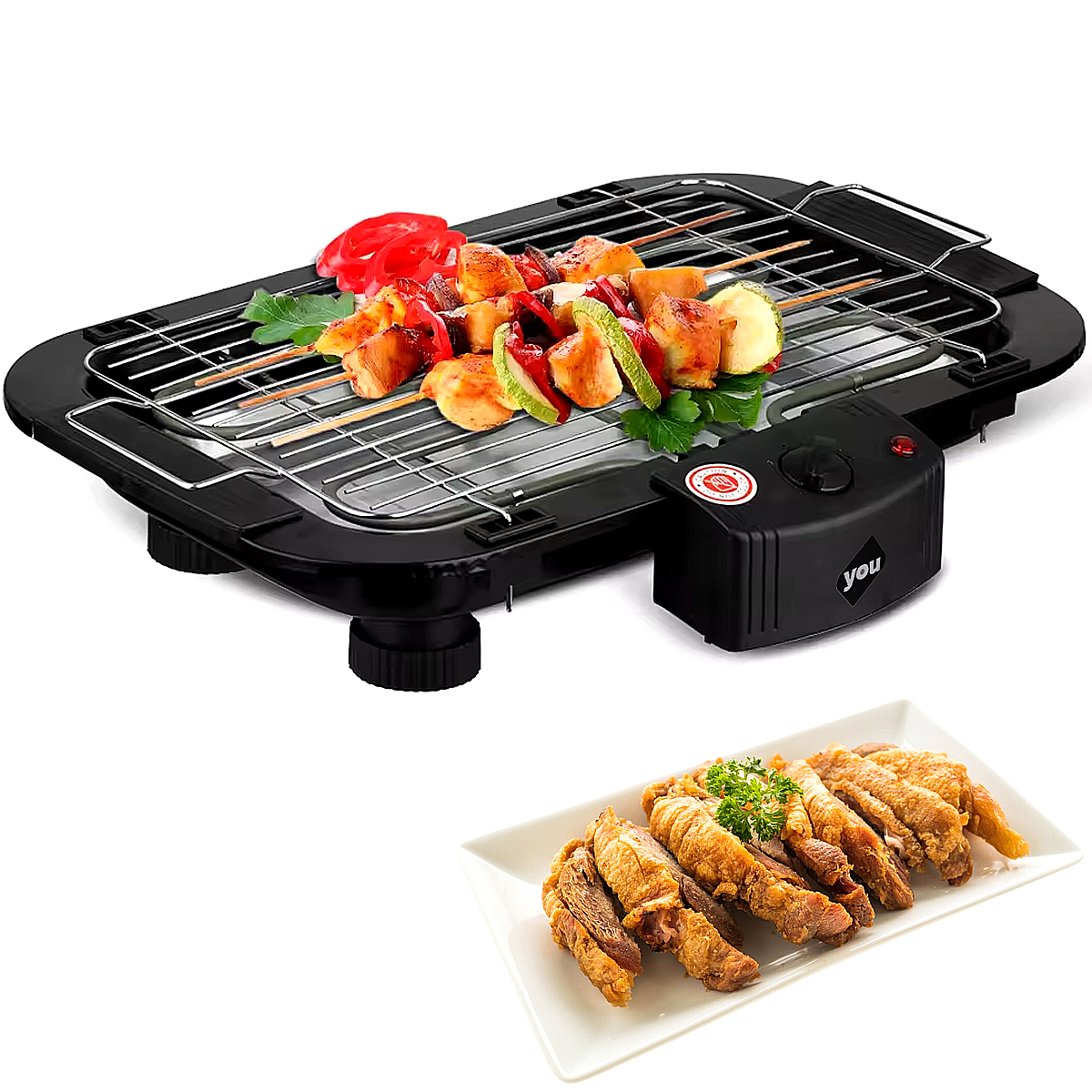 Parrilla Electrica Asador Portatil Bbq 3 Niveles 2000w You