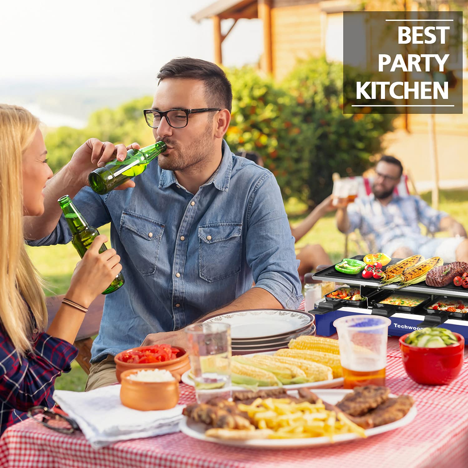 Foto 8 pulgar | Mesa Eléctrica Raclette Grill Techwood para Interiores 1500 W - Venta Internacional