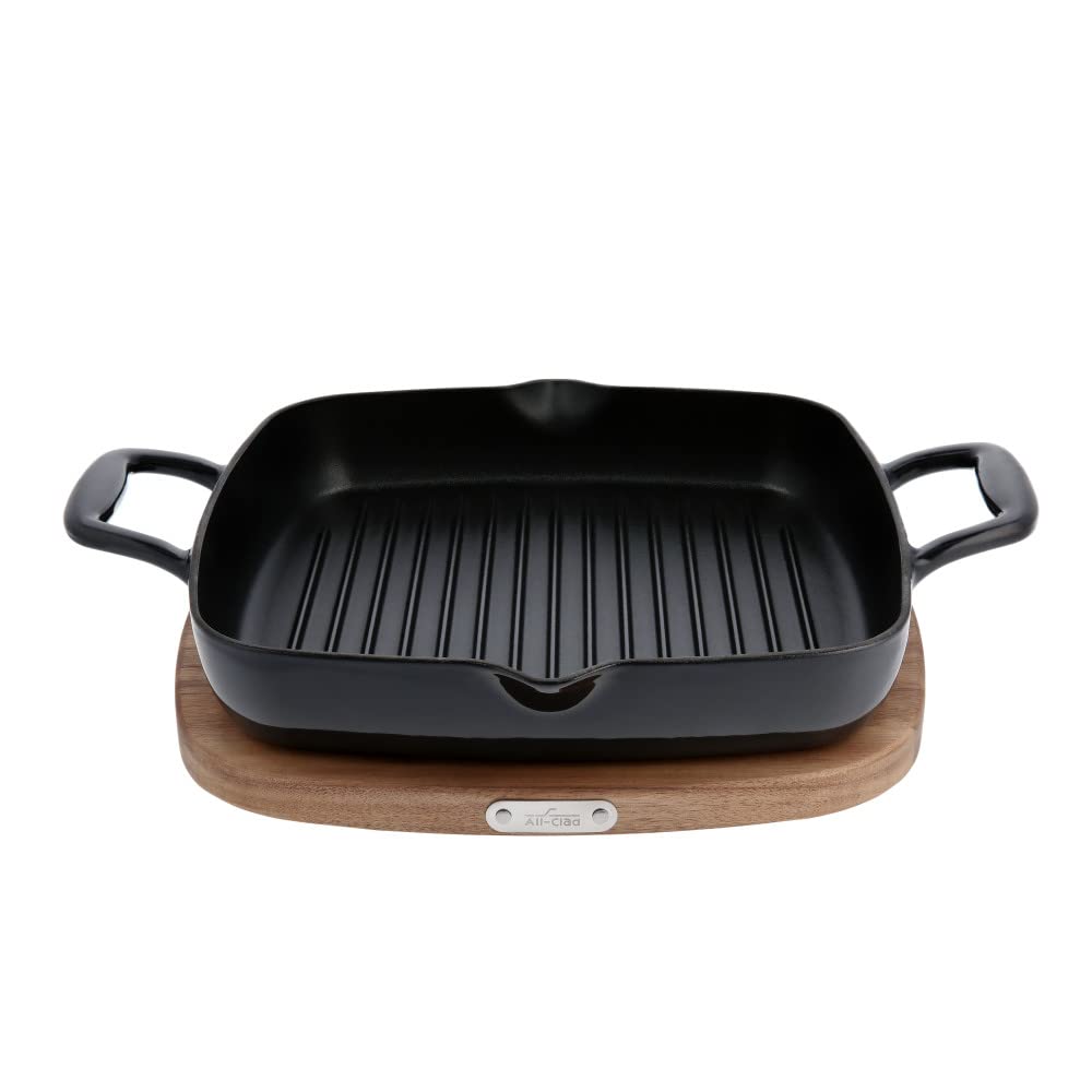 Sartén Para Asar Totalmente Revestida De Hierro Fundido Esmaltado, Cuadrada, 28 Cm, Inducción - Venta Internacional. $4,069