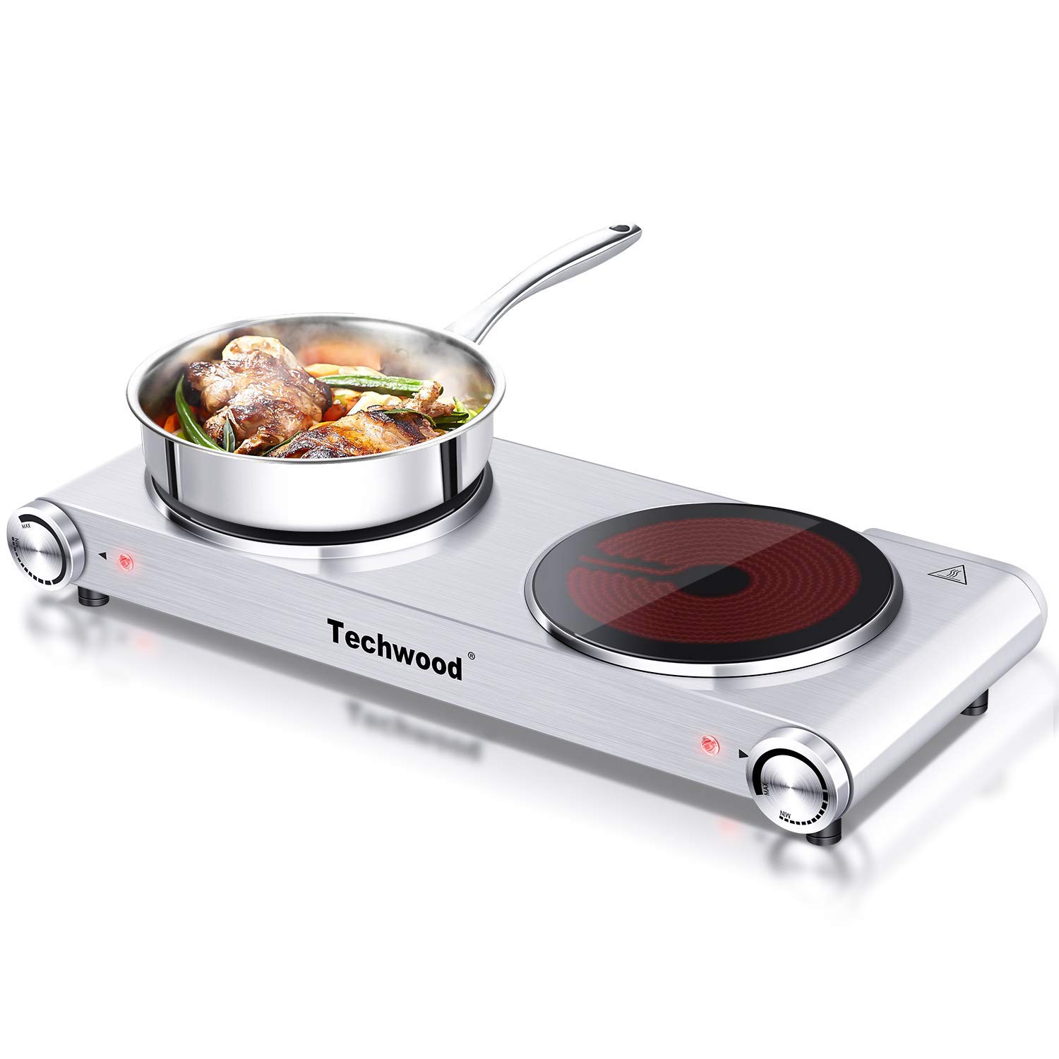 Encimera de Estufas Eléctricas Duales Hot Plate Techwood De 1800 W - Venta Internacional $2,720