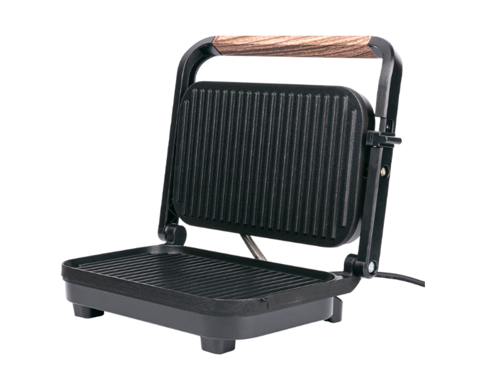 Pannini Grill Blanco Con Madera