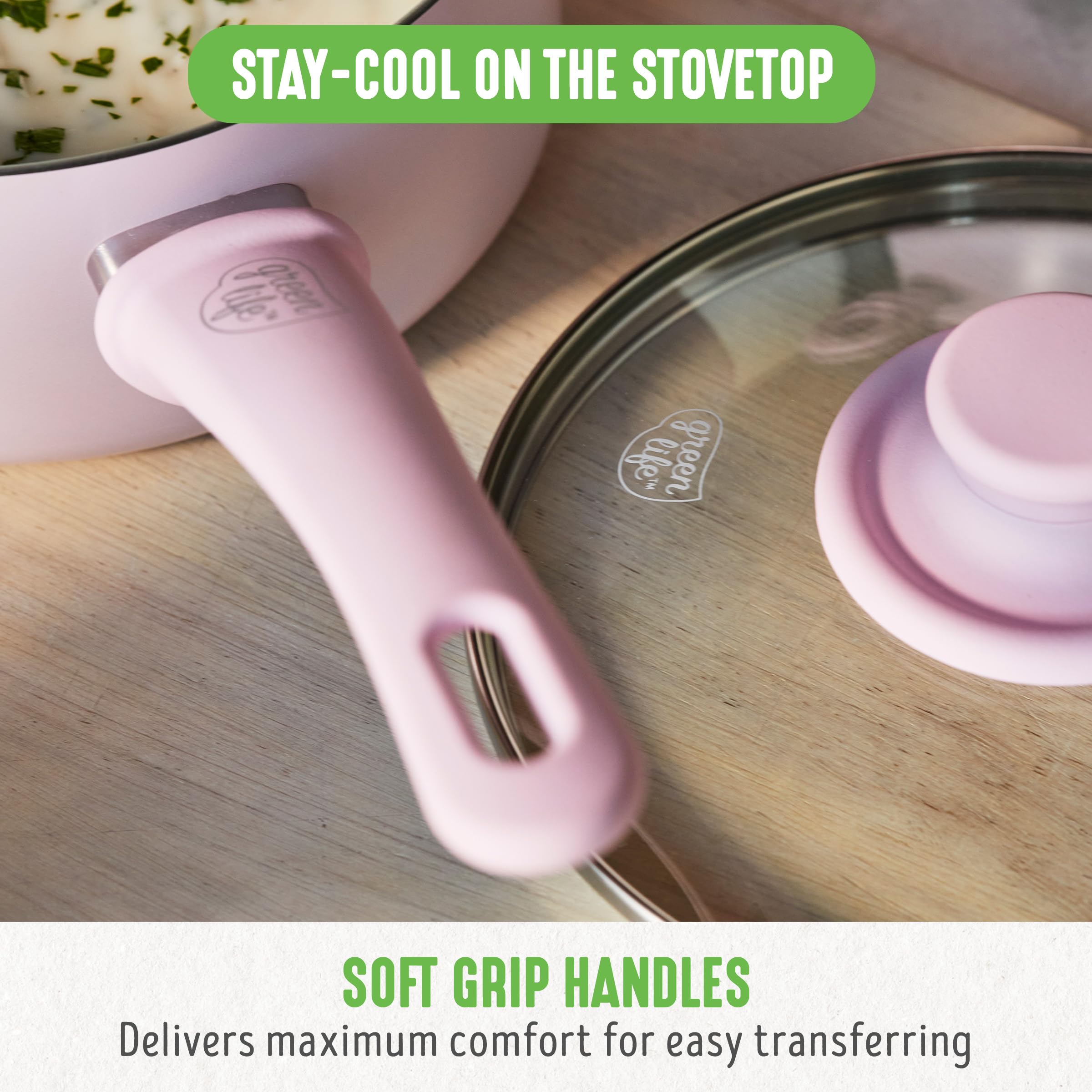 Foto 6 pulgar | Juego De Utensilios De Cocina Greenlife Soft Grip Healthy Ceramic Antiadherente - Venta Internacional.