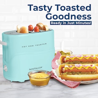 Foto 2 | Tostadora De Salchichas Y Bollos Nostalgia Pop-up 2 Hot Dogs - Venta Internacional.