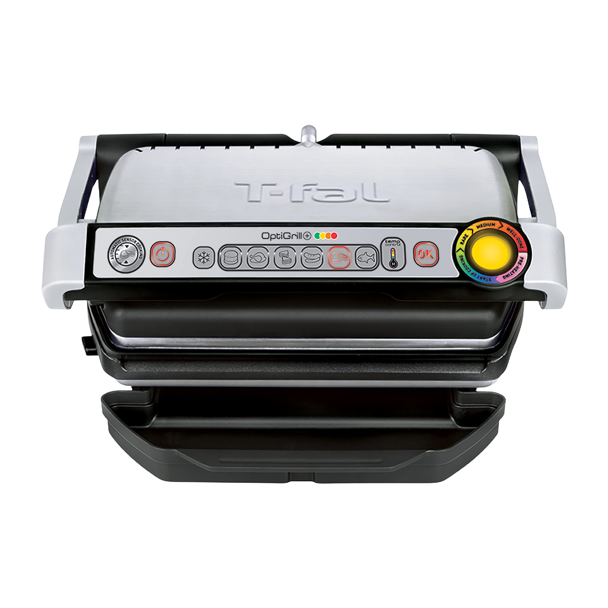 Parrilla Eléctrica T-fal Optigrill de Acero Inoxidable - Venta Internacional $4,324