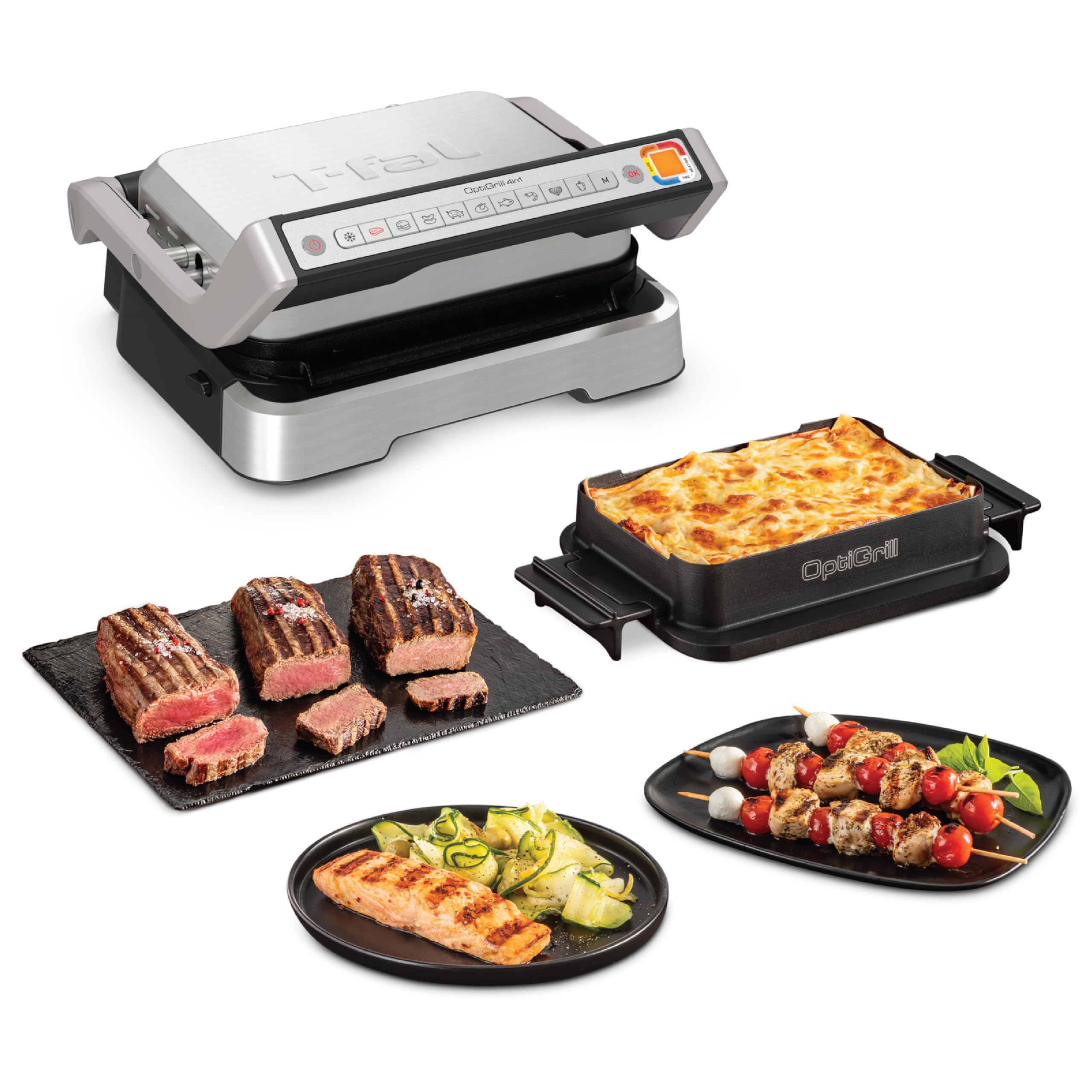 Foto 2 pulgar | Parrilla Eléctrica T-fal Optigrill 4 En 1 De Acero Inoxidable Para Interiores - Venta Internacional