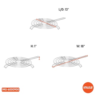 Foto 6 | Arepa Grill Imusa Usa Imu-6000900 28 Cm De Aluminio Plateado - Venta Internacional.