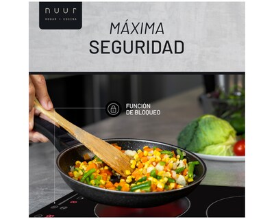 Foto 4 | Parrilla de Inducción Vertical Nuur 2 Quemadores 1000 W
