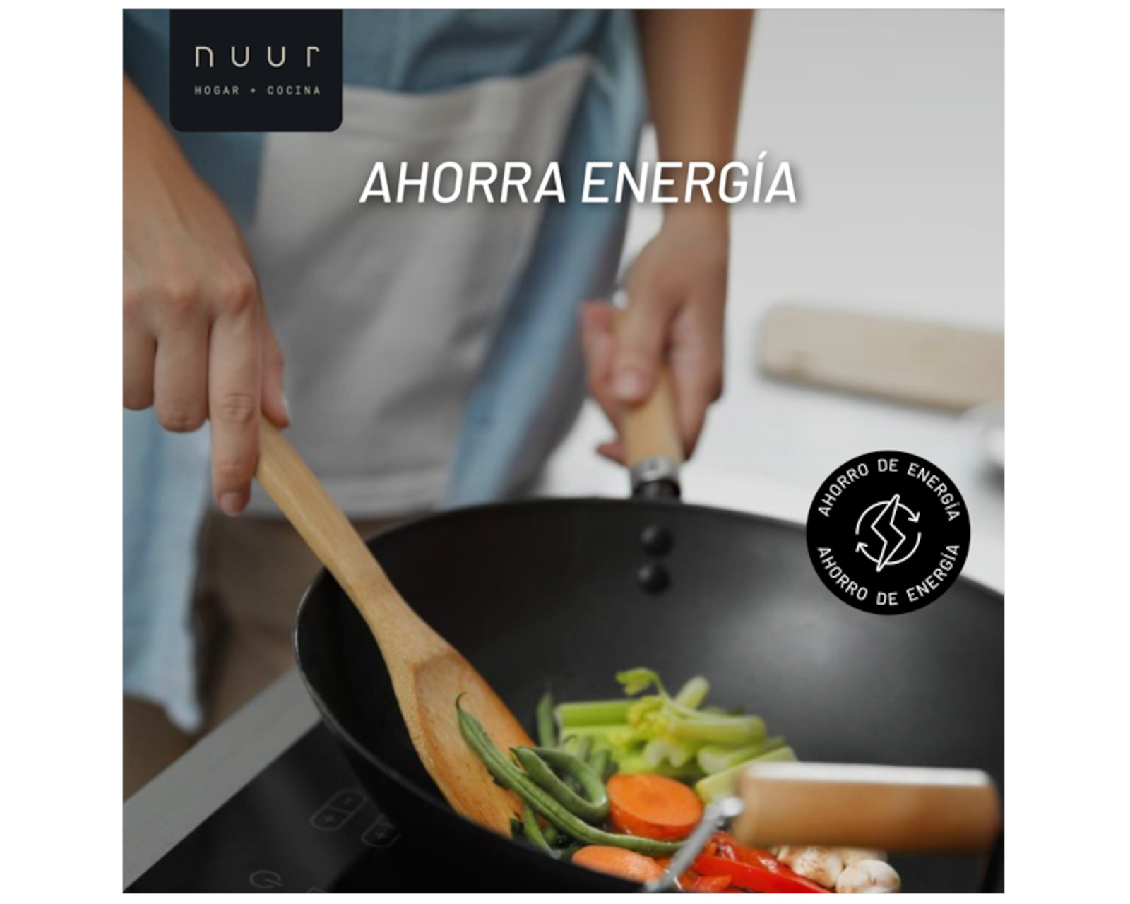 Foto 5 | Parrilla de Inducción Vertical Nuur 2 Quemadores 1000 W