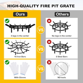 Foto 4 | Parrilla para Chimenea Grate 1more de 24 Pulgadas Resistente y Duradera para Leña y Fogatas - Venta Internacional