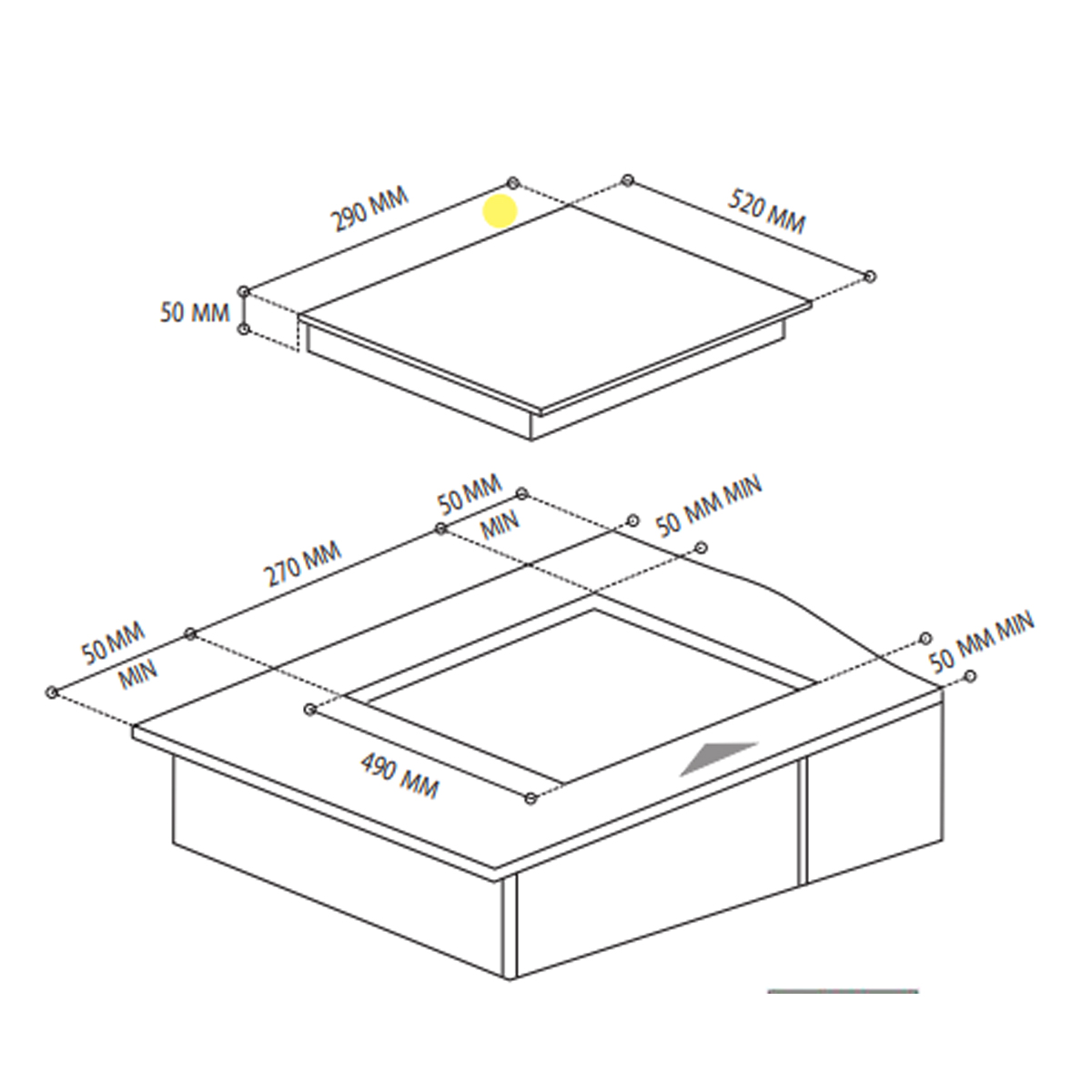 Foto 4 | Parrilla Vitroceramica Tecnolam de 30 cm 110 V Negro