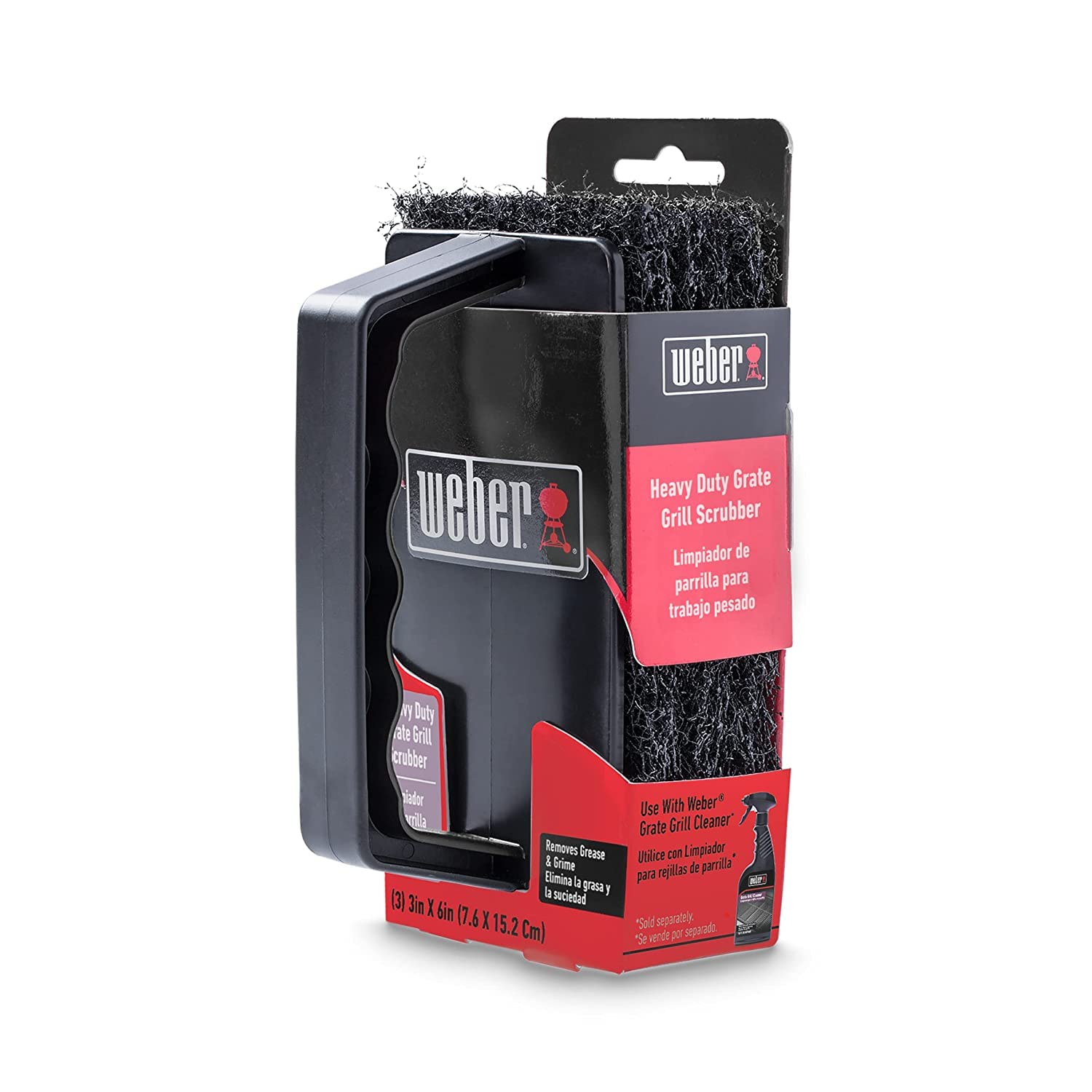 Foto 2 pulgar | Fregadora Grill Grate Weber Scubber Negra - Venta Internacional