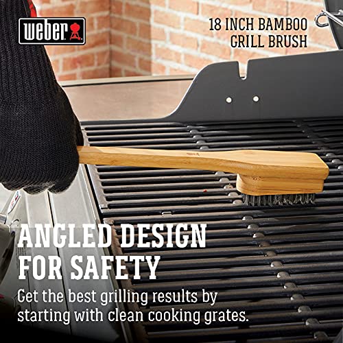 Foto 4 pulgar | Cepillo para Parrilla Weber 18 Bamboo - Venta Internacional