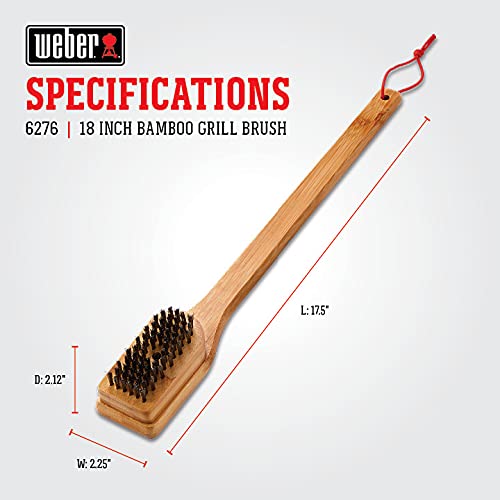 Foto 6 | Cepillo para Parrilla Weber 18 Bamboo - Venta Internacional