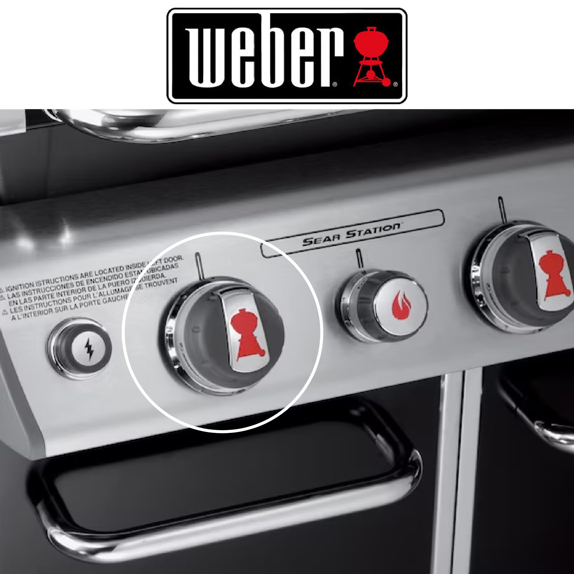 Foto 5 | Perillas para Parrilla de Gas Weber Genesis 2011-2016 Paquete de 3 - Venta Internacional