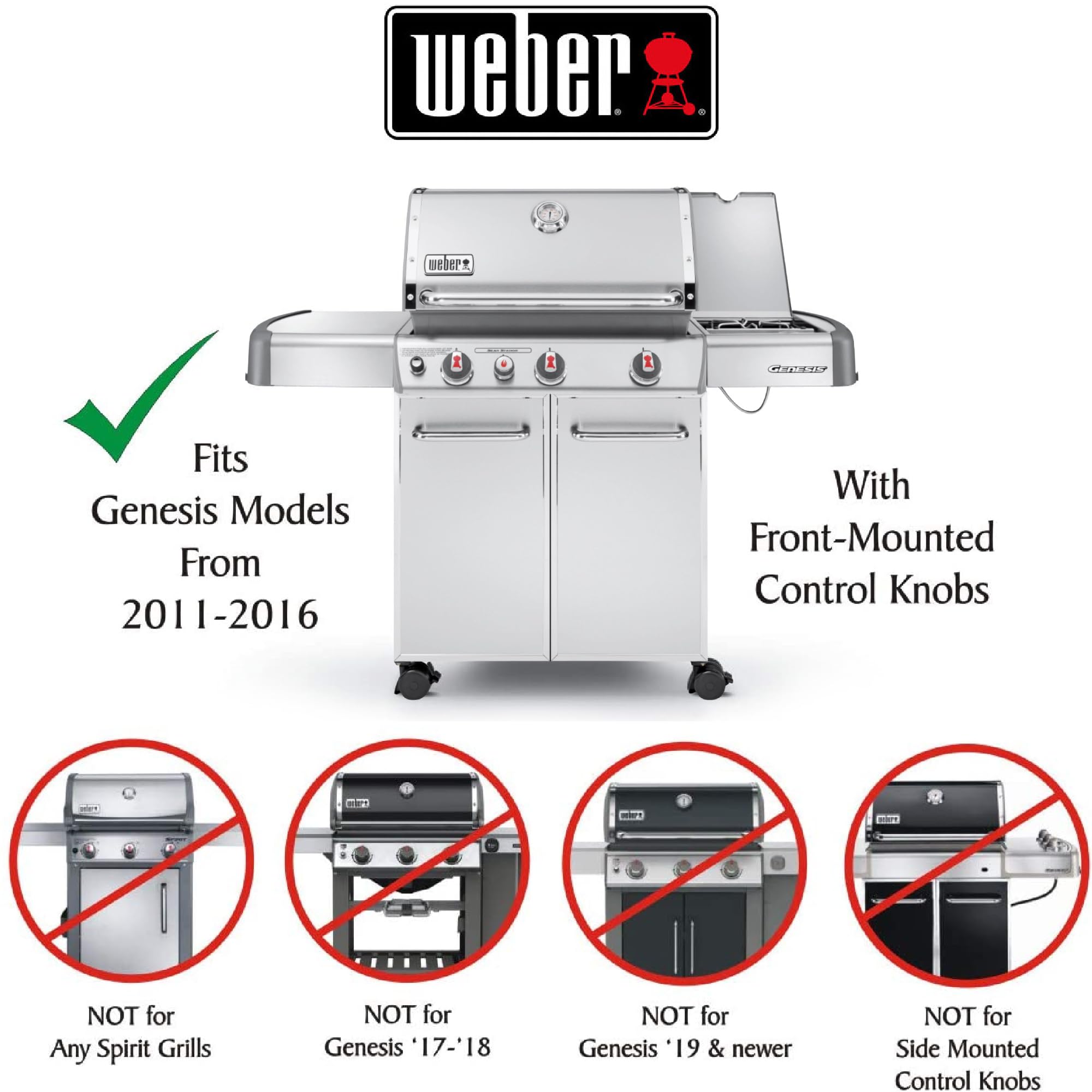 Foto 8 pulgar | Perillas para Parrilla de Gas Weber Genesis 2011-2016 Paquete de 3 - Venta Internacional