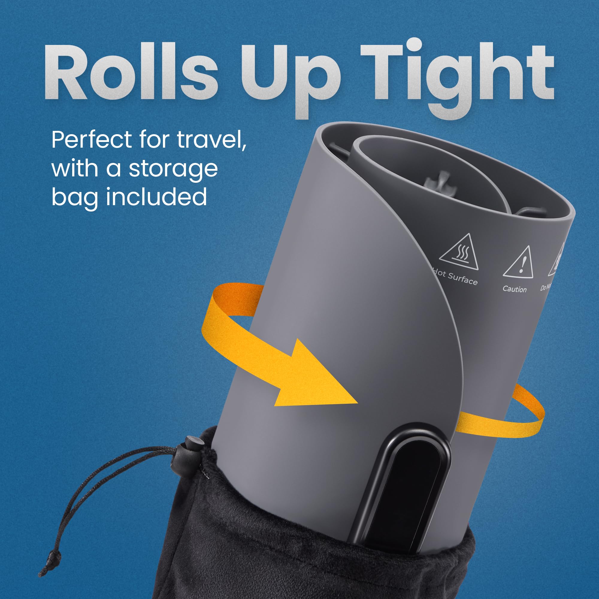 Foto 5 | Bandeja Eléctrica Chefman Roll N' Go para Calentar Alimentos Gris - Venta Internacional