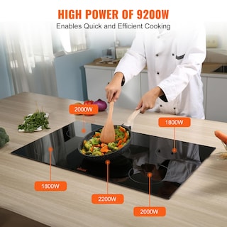 Foto 3 | Estufa Eléctrica Vevor de 5 Quemadores-Venta Internacional