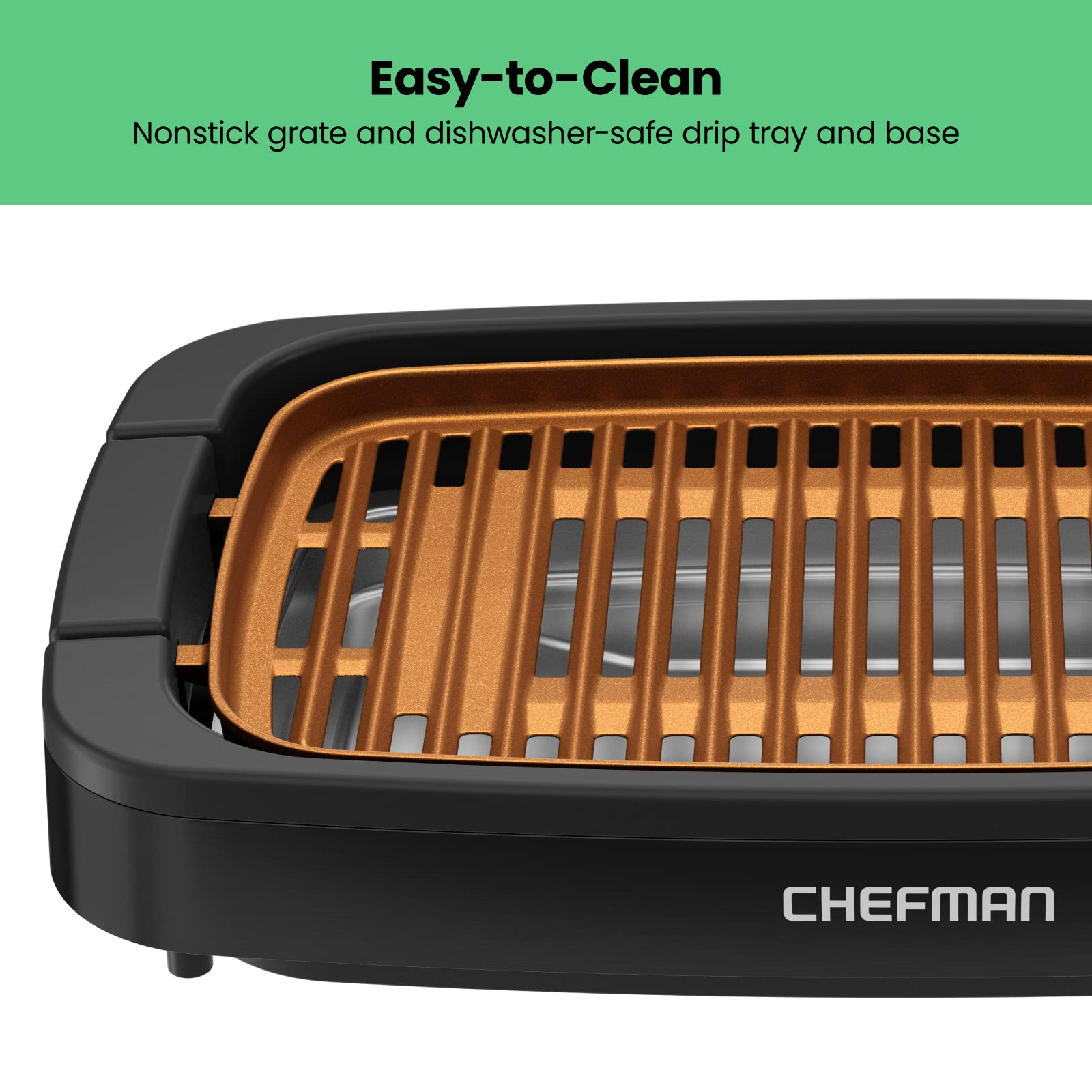 Foto 7 pulgar | Parrilla Eléctrica Chefman sin Humo para Interiores - Venta Internacional