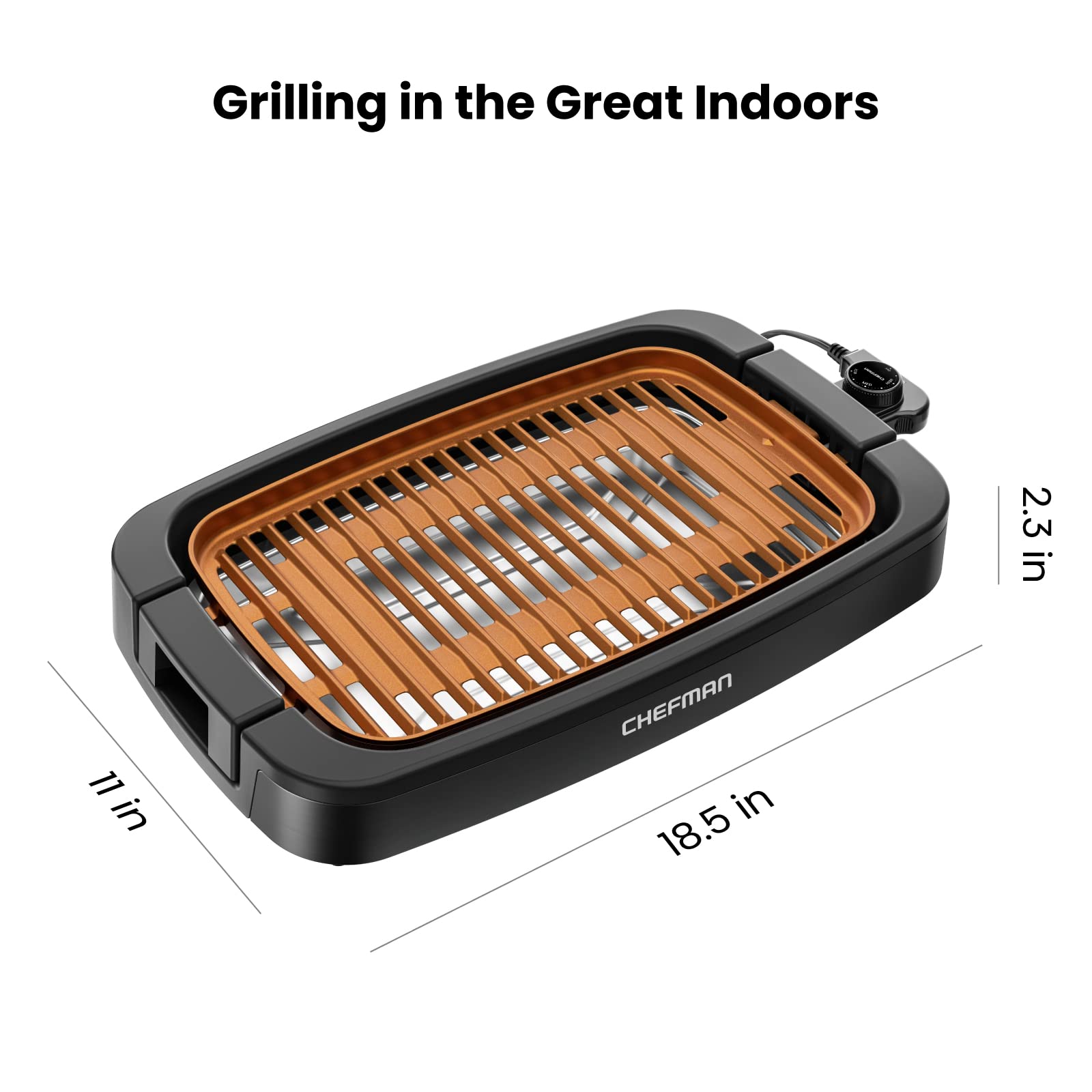 Foto 7 | Parrilla Eléctrica Chefman sin Humo para Interiores - Venta Internacional