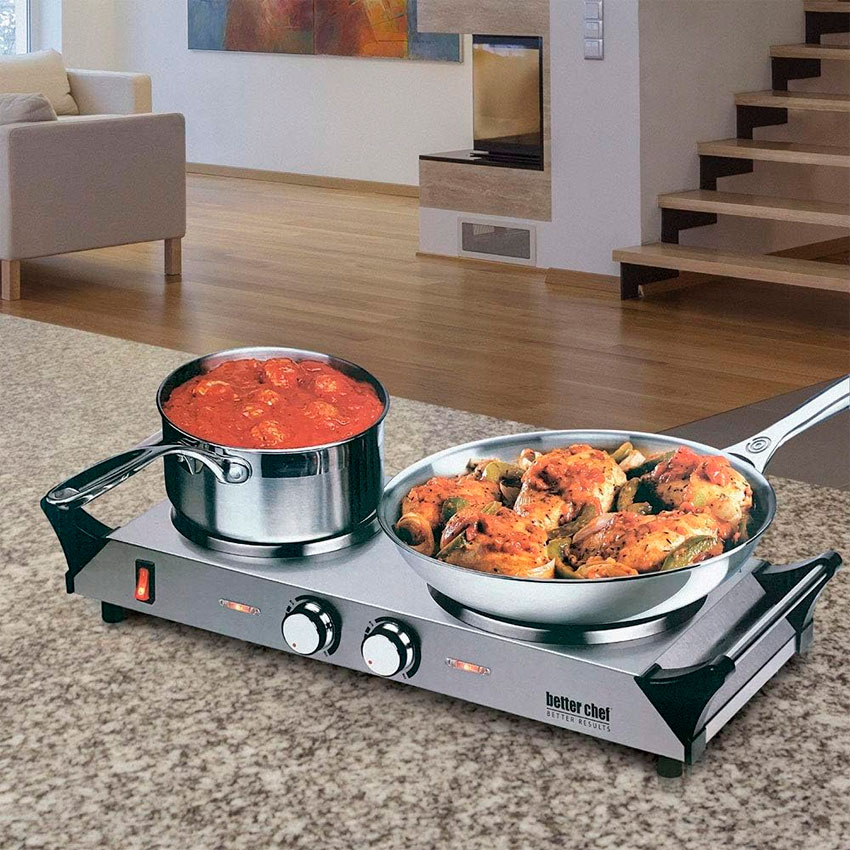 Foto 3 | Parrilla Doble Better Chef IM-309DB Plateada