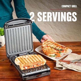 Foto 2 | Prensa Eléctrica para Asar y Panini George Foreman 2 Porciones - Venta Internacional