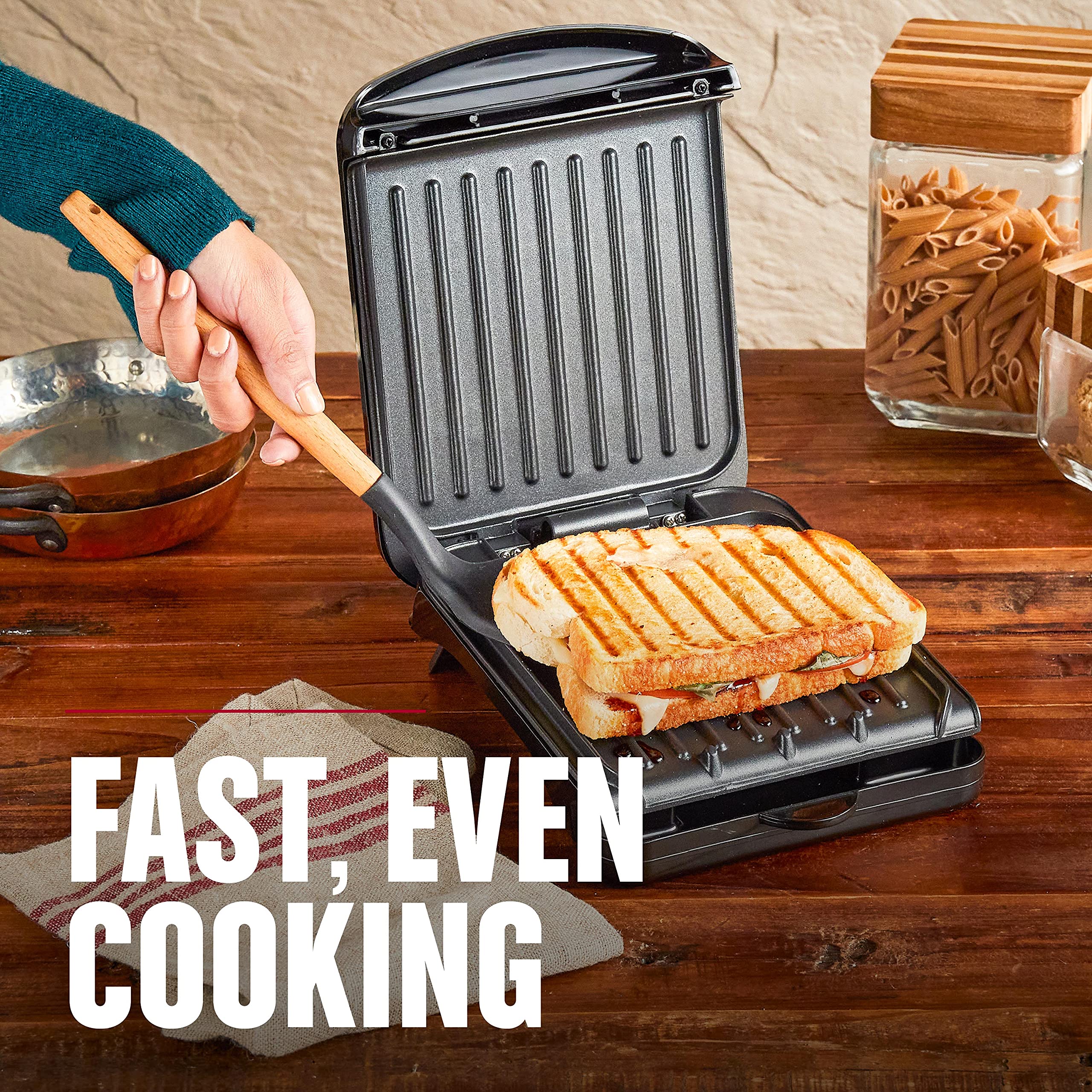 Foto 4 | Prensa Eléctrica para Asar y Panini George Foreman 2 Porciones - Venta Internacional