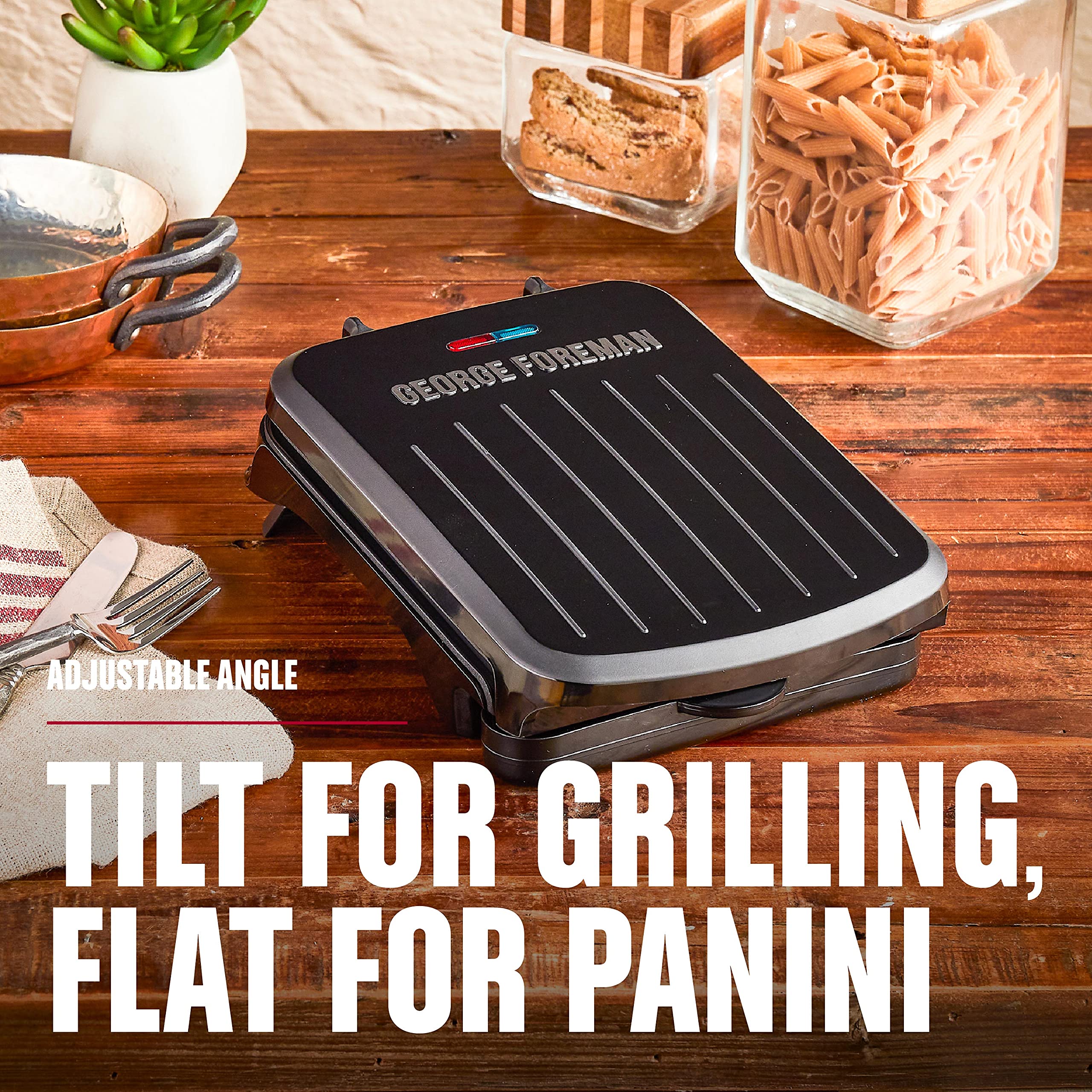 Foto 7 pulgar | Prensa Eléctrica para Asar y Panini George Foreman 2 Porciones - Venta Internacional