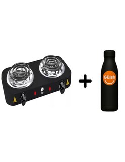 Foto 1 | Parrilla Eléctrica 2 Quemadores Acero Inoxidable + Termo Güish Gratis