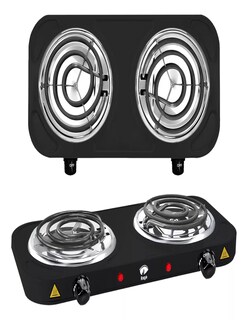 Foto 3 | Parrilla Eléctrica 2 Quemadores Acero Inoxidable + Termo Güish Gratis