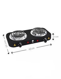 Foto 4 | Parrilla Eléctrica 2 Quemadores Acero Inoxidable + Termo Güish Gratis