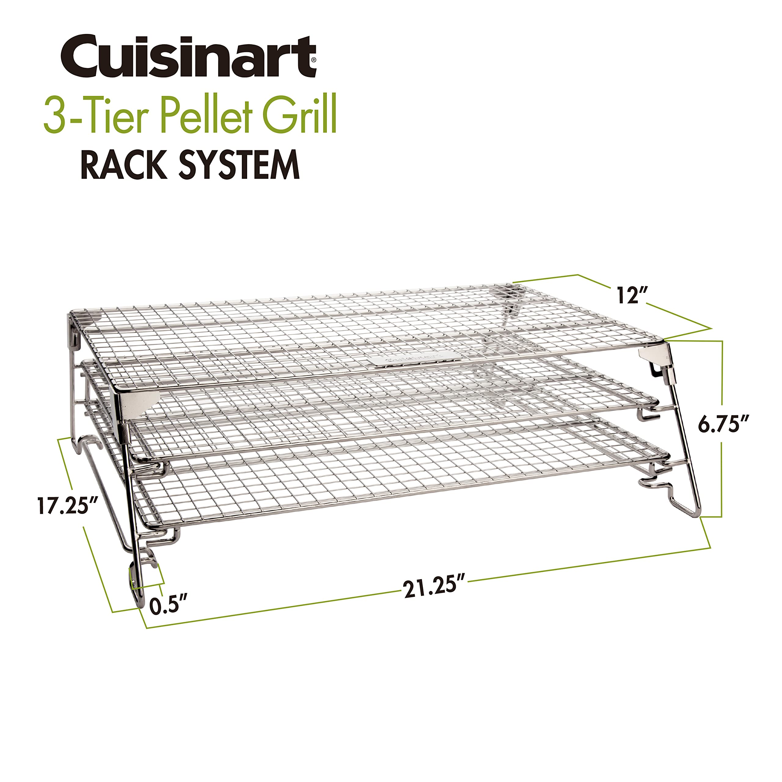 Foto 7 pulgar | Sistema de Parrilla Cuisinart Cgr-725 de 3 Niveles - Venta Internacional