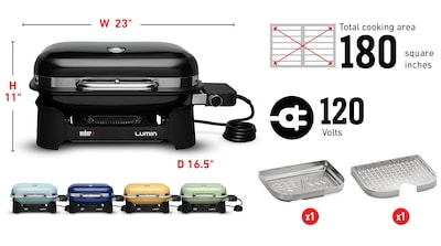 Foto 3 | Parrilla Eléctrica Weber Lumin Compact para Exteriores - Venta Internacional
