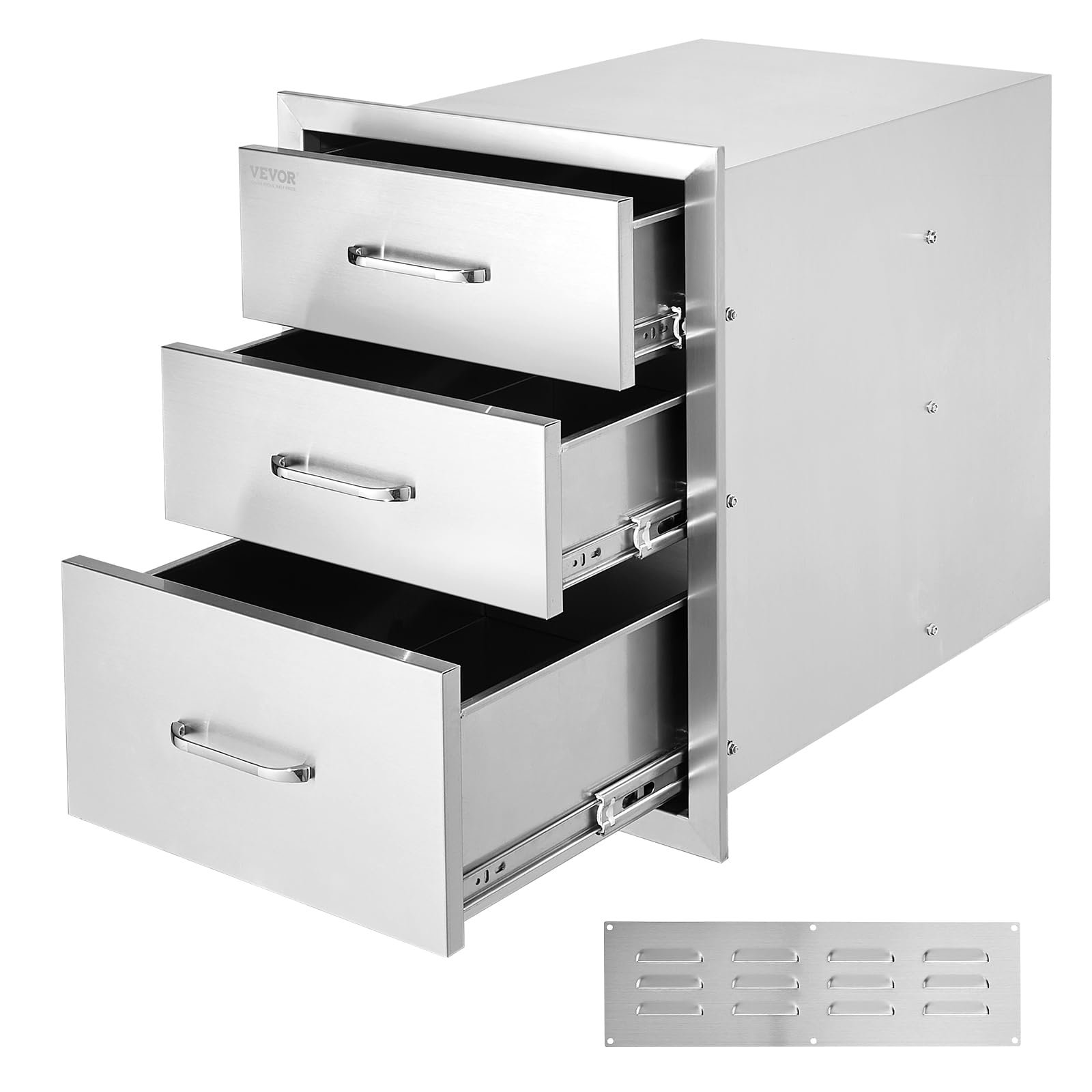 Foto 1 | Cajones Para Barbacoa De Triple Acceso De Acero Inoxidable Para Cocina Exterior - Venta Internacional.