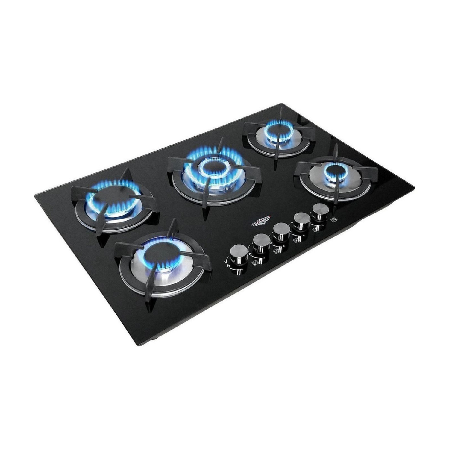 Foto 4 pulgar | Combo Campana Extractor Plegable y Parrilla de Cristal 5 Quemadores Gutstark