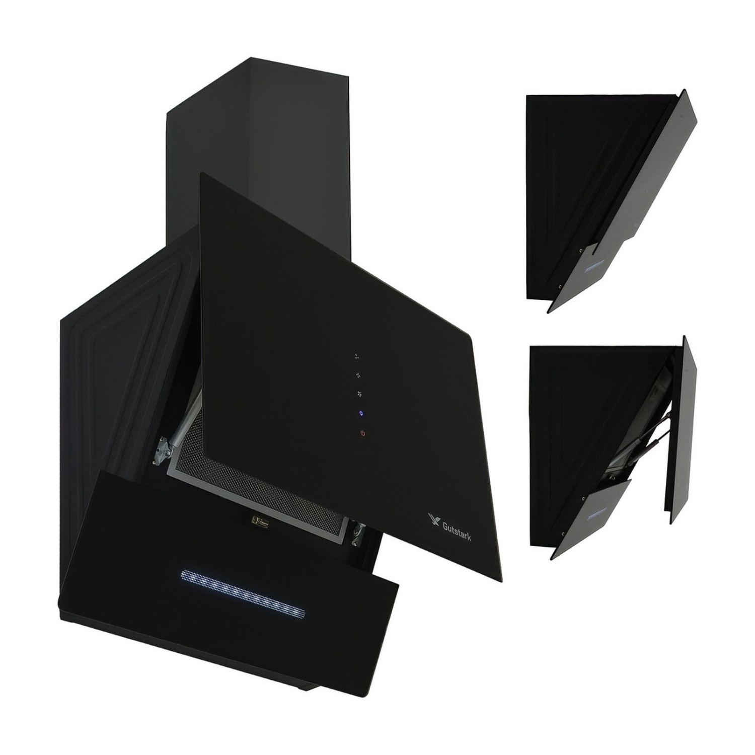 Foto 7 pulgar | Combo Campana Extractor Plegable y Parrilla de Cristal 5 Quemadores Gutstark