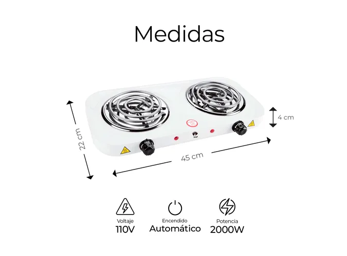 Foto 3 pulgar | Parrilla Eléctrica Xtellar XTLLAR2542 2 Quemadores