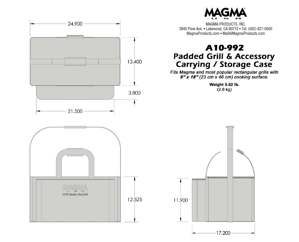 Foto 5 pulgar | Estuche de Transporte y Almacenamiento para Parrillas Magma A10-992 Negro - Venta Internacional